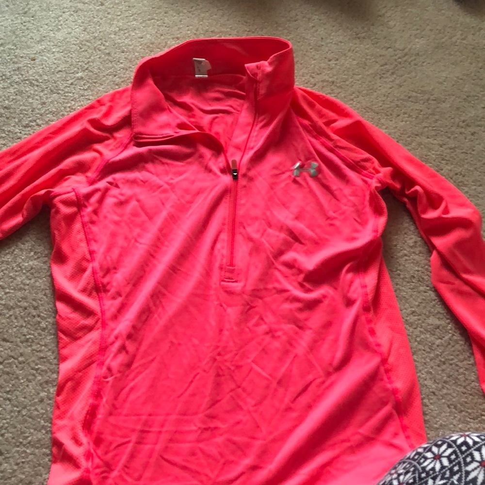 under armour hot pink quarter zip
